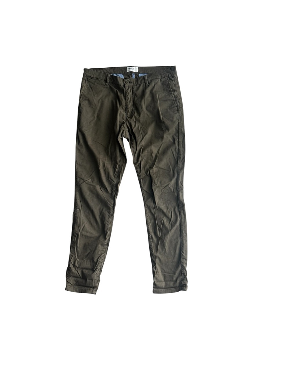 THESE GLORY DAYS SCANDINAVIA Men's Olive Chino Pants Tailored Casual Fit Size 34